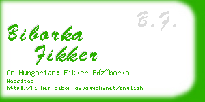 biborka fikker business card